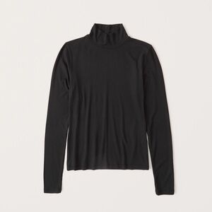 Abercrombie & Fitch Black Mock Turtle Neck XS